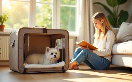 How Does a Collapsible Pet Crate Like KindTail's PAWD Help Reduce Separation Anxiety in Dogs?